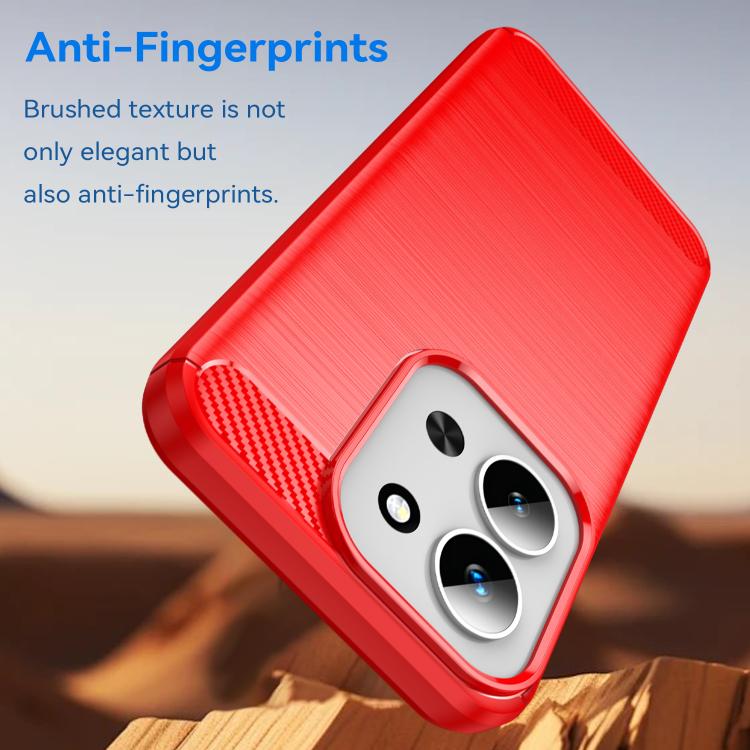 For Redmi 15C 5G / 4G EU 173mm WANLONFENG Brushed Texture Shockproof TPU Phone Case with Screen Film