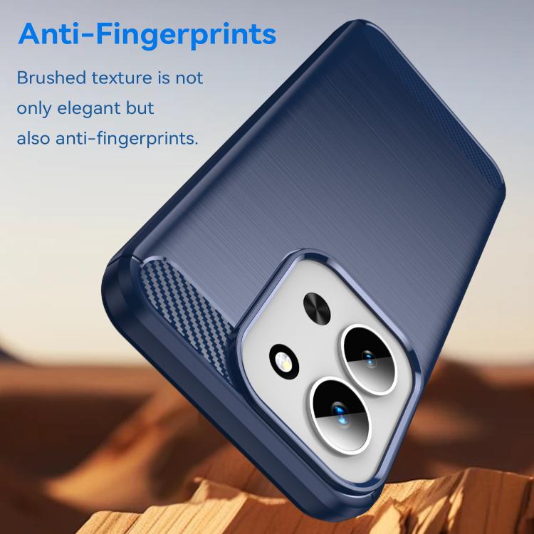 For Redmi 15C 5G / 4G Global 171mm WANLONFENG Brushed Texture Shockproof TPU Phone Case with Screen Film