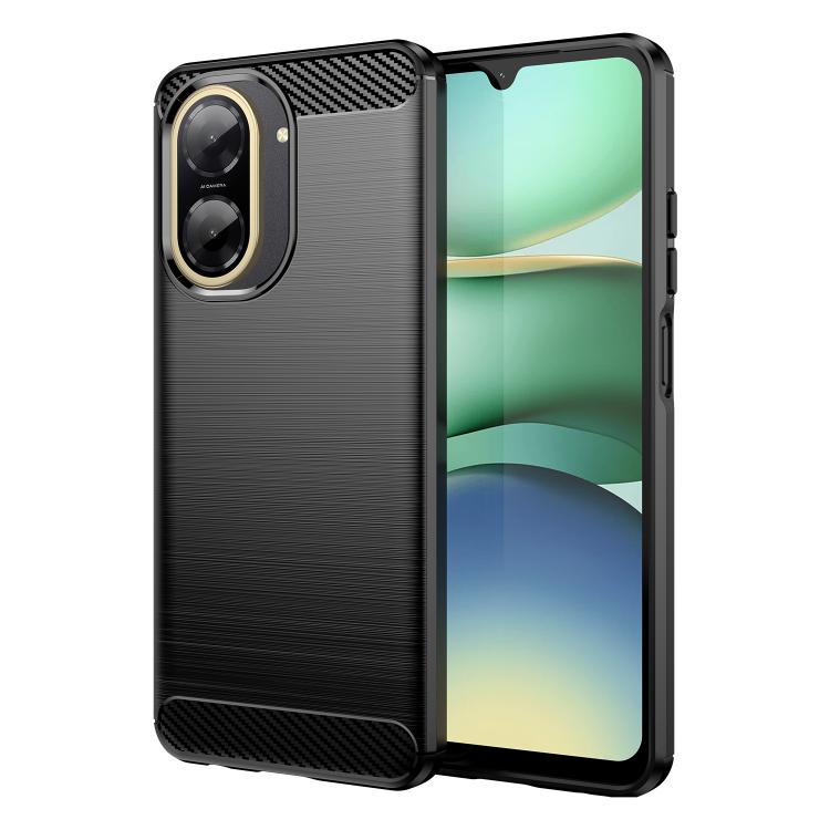 For Redmi A5 4G 171.7mm / Poco C71 WANLONFENG Brushed Texture Shockproof TPU Phone Case with Screen Film