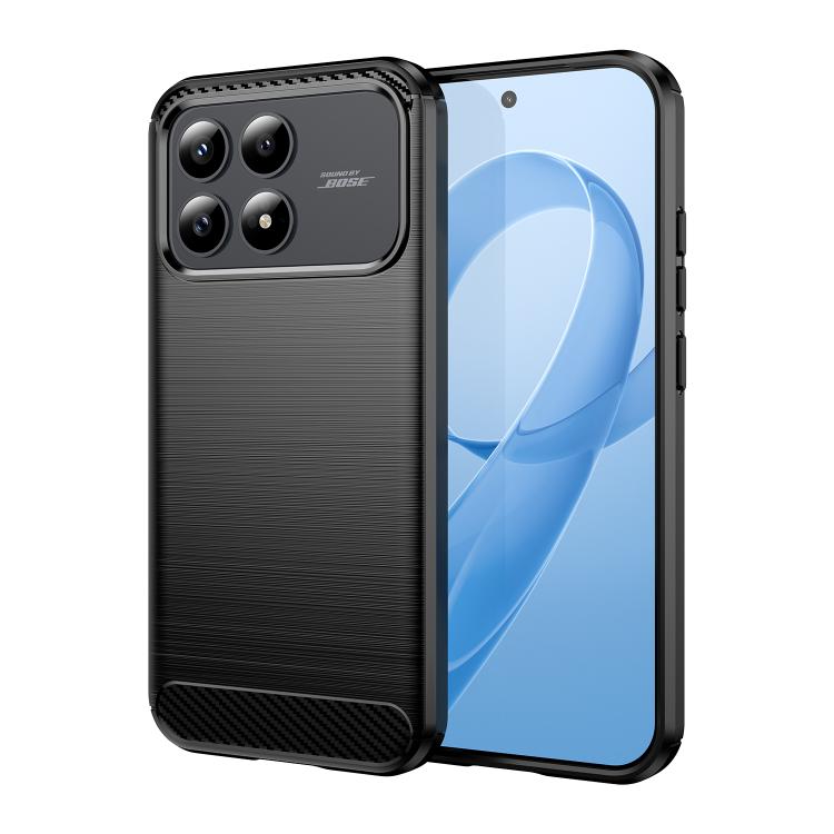 For Redmi K90 / Poco F8 Pro 5G WANLONFENG Brushed Texture Shockproof TPU Phone Case with Screen Film