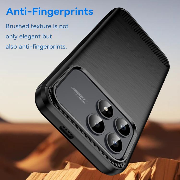 For Redmi K90 / Poco F8 Pro 5G WANLONFENG Brushed Texture Shockproof TPU Phone Case with Screen Film