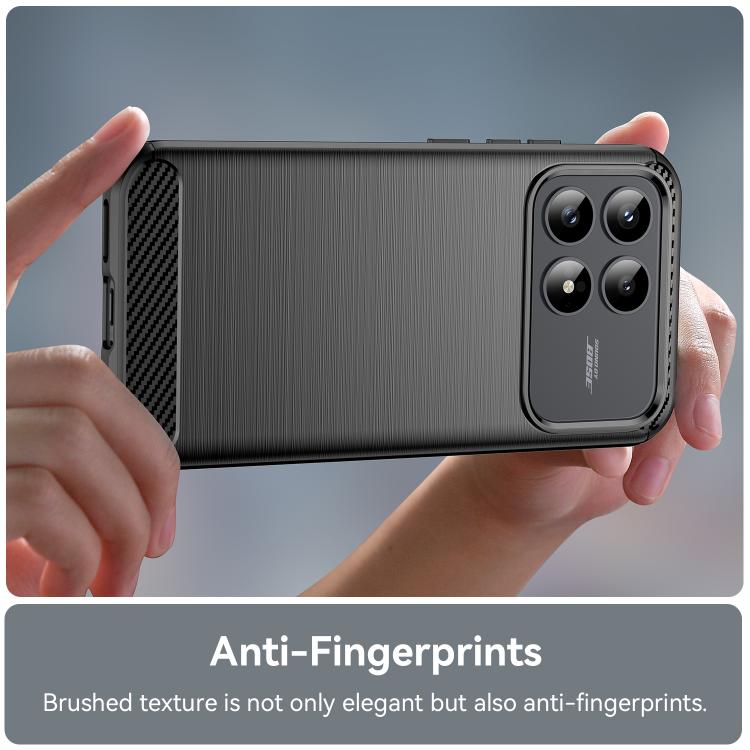 For Redmi K90 / Poco F8 Pro 5G WANLONFENG Brushed Texture Shockproof TPU Phone Case with Screen Film