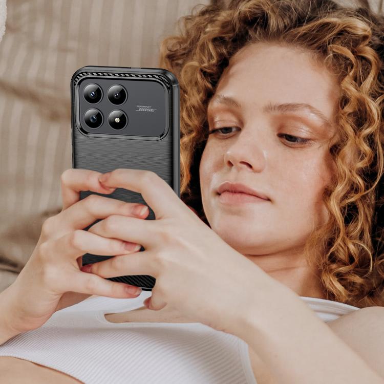 For Redmi K90 / Poco F8 Pro 5G WANLONFENG Brushed Texture Shockproof TPU Phone Case with Screen Film