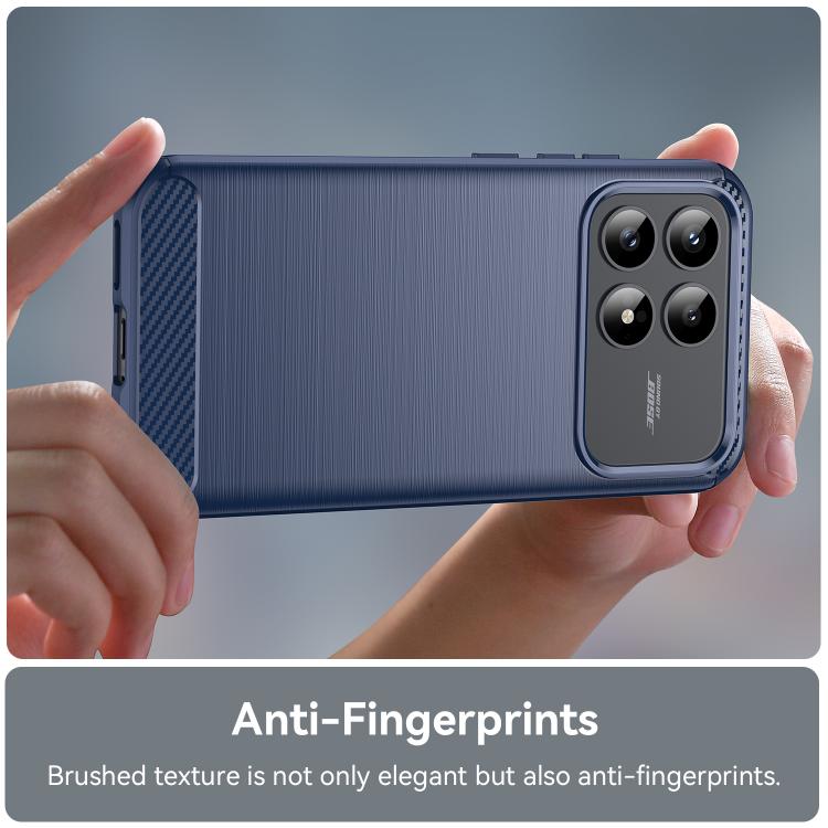 For Redmi K90 / Poco F8 Pro 5G WANLONFENG Brushed Texture Shockproof TPU Phone Case with Screen Film