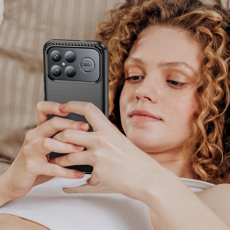 For Redmi K90 Pro Max / Poco F8 Ultra WANLONFENG Brushed Texture Shockproof TPU Phone Case with Screen Film