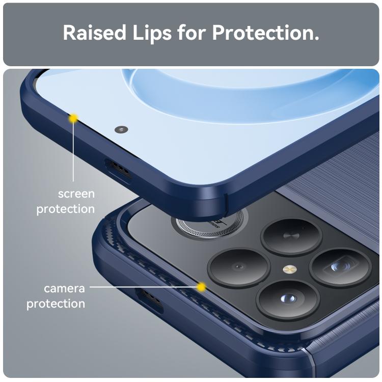 For Redmi K90 Pro Max / Poco F8 Ultra WANLONFENG Brushed Texture Shockproof TPU Phone Case with Screen Film