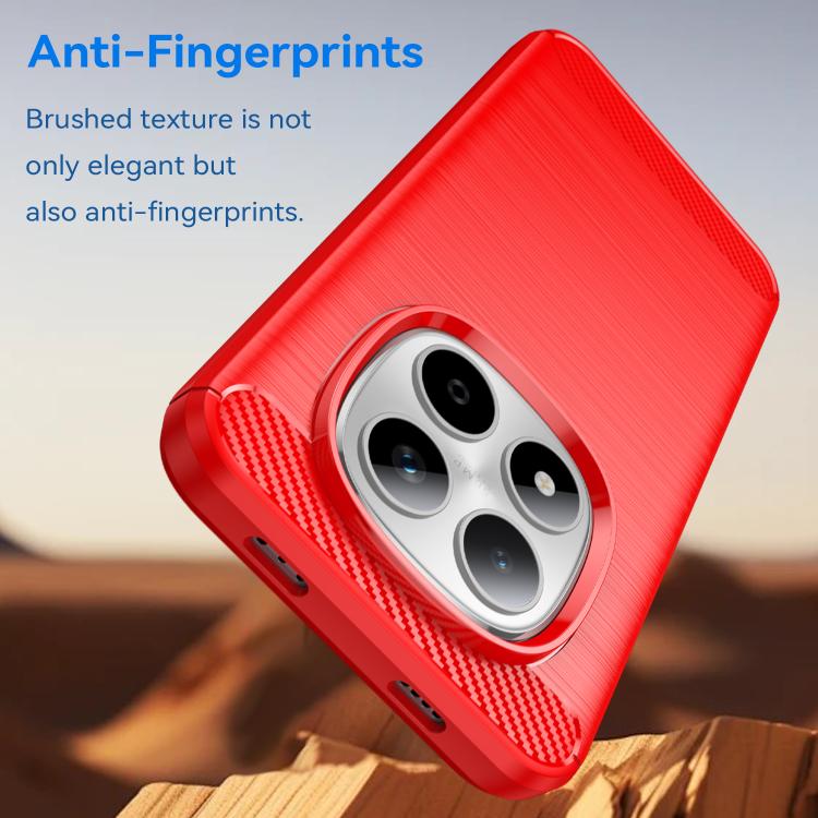 For Redmi Note 14 Pro 4G WANLONFENG Brushed Texture Shockproof TPU Phone Case with Screen Film