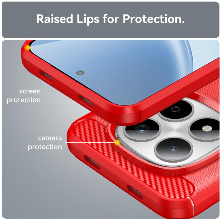 For Redmi Note 14 Pro 4G WANLONFENG Brushed Texture Shockproof TPU Phone Case with Screen Film