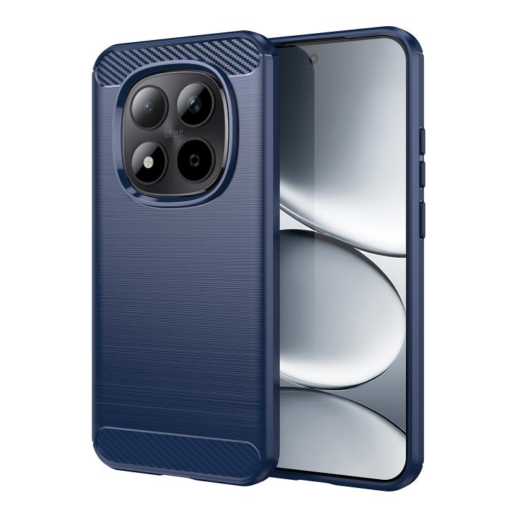 For Redmi Note 14 Pro 4G WANLONFENG Brushed Texture Shockproof TPU Phone Case with Screen Film