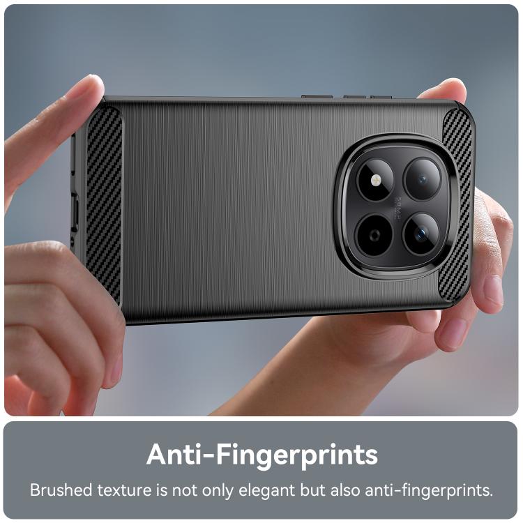 For Redmi Note 14 Pro 5G WANLONFENG Brushed Texture Shockproof TPU Phone Case with Screen Film