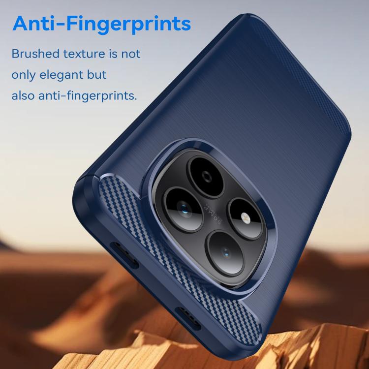For Redmi Note 14 Pro 5G WANLONFENG Brushed Texture Shockproof TPU Phone Case with Screen Film