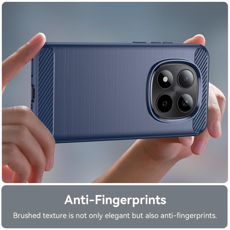 For Redmi Note 14 Pro 5G WANLONFENG Brushed Texture Shockproof TPU Phone Case with Screen Film