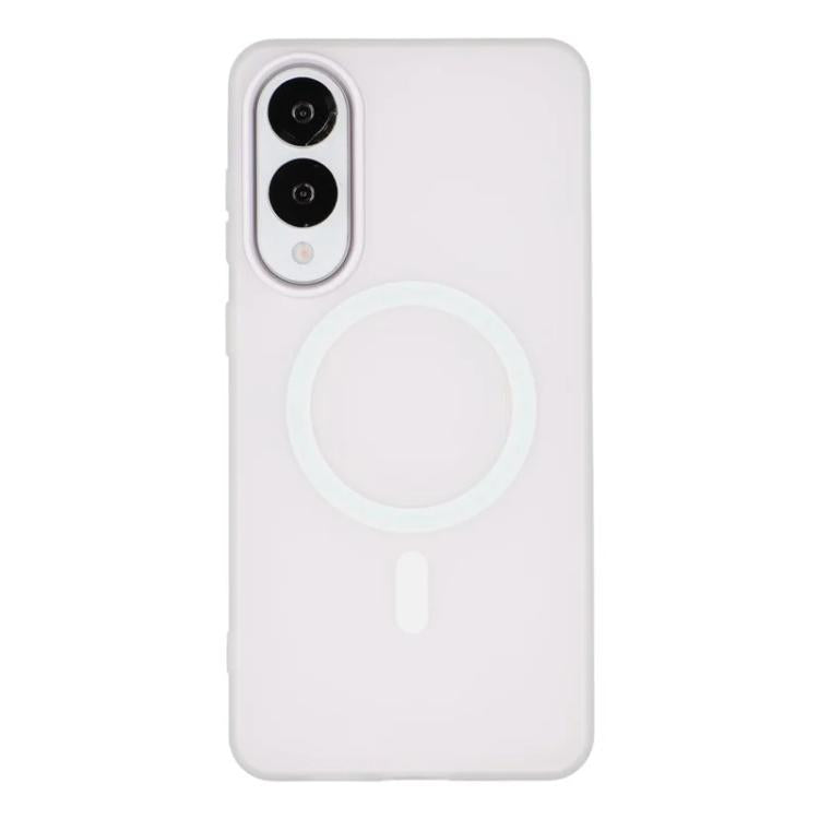 For Galaxy S25 Edge 5G WANLONFENG Macarons Matte Magnetic Phone Case with 2pcs Screen Films
