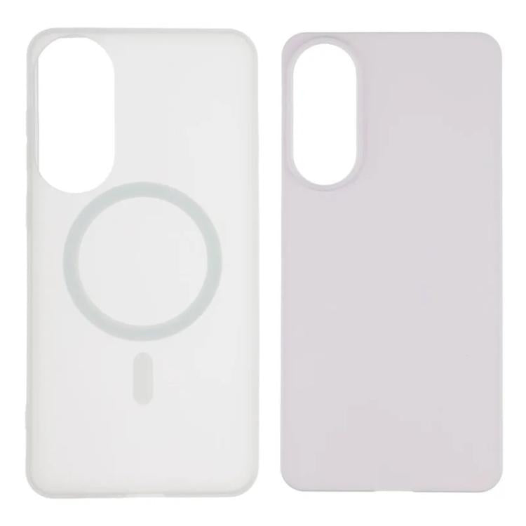 For Galaxy S25 Edge 5G WANLONFENG Macarons Matte Magnetic Phone Case with 2pcs Screen Films