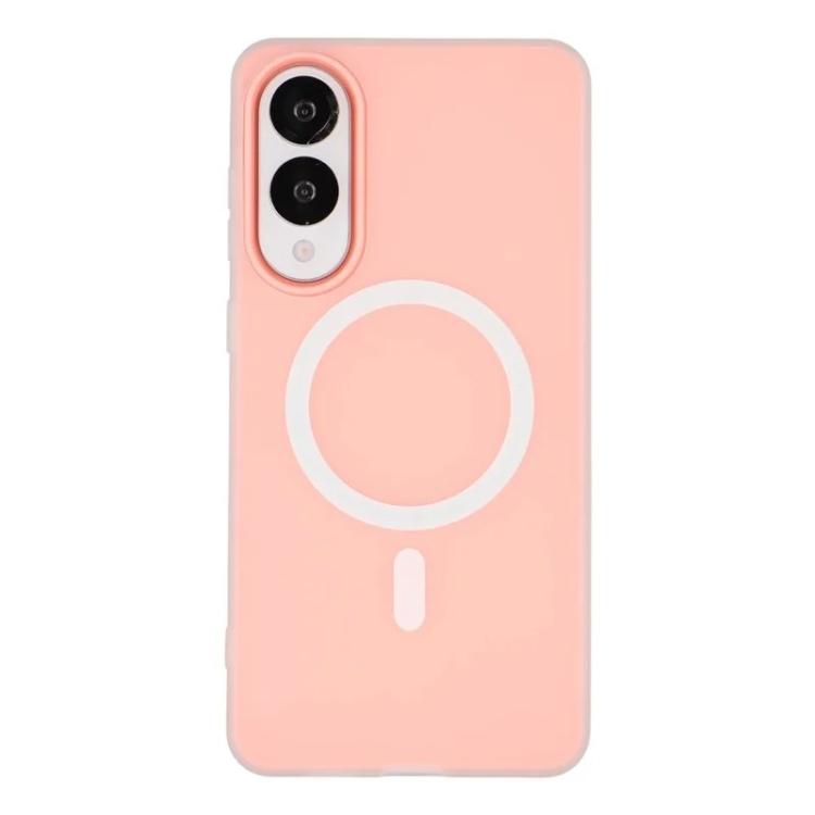 For Galaxy S25 Edge 5G WANLONFENG Macarons Matte Magnetic Phone Case with 2pcs Screen Films