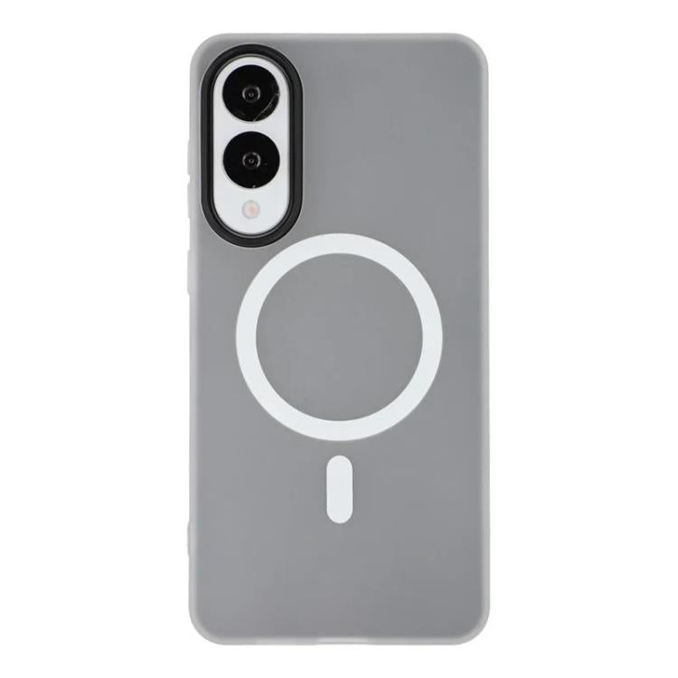 For Galaxy S25 Edge 5G WANLONFENG Macarons Matte Magnetic Phone Case with 2pcs Screen Films