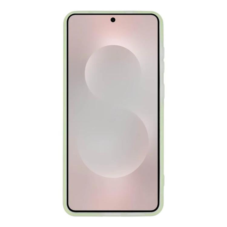 For Galaxy S25 Edge 5G WANLONFENG Macarons Matte Magnetic Phone Case with 2pcs Screen Films