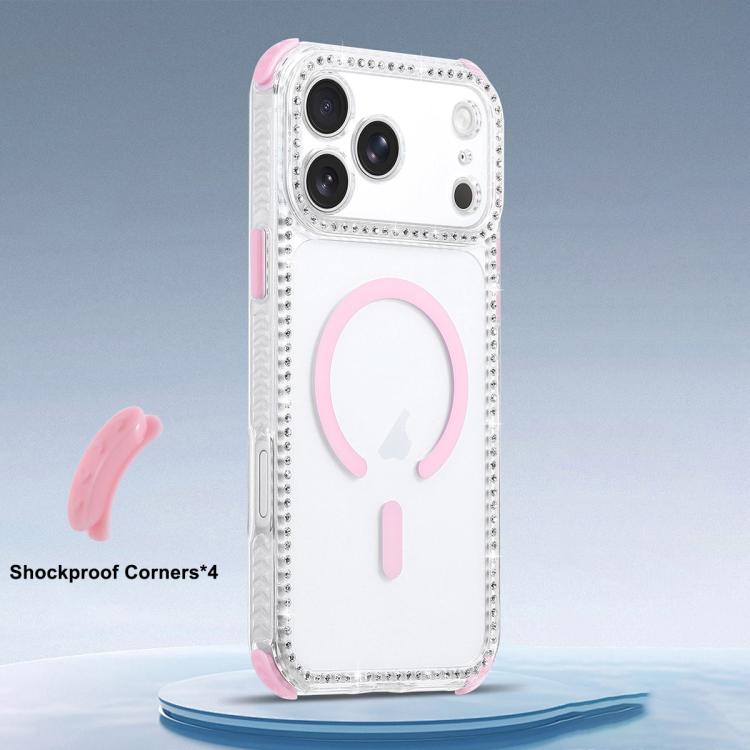 For iPhone 17 Dream Diamond 2 in 1 Shockproof Magnetic Phone Case