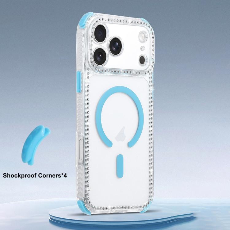 For iPhone 17 Dream Diamond 2 in 1 Shockproof Magnetic Phone Case