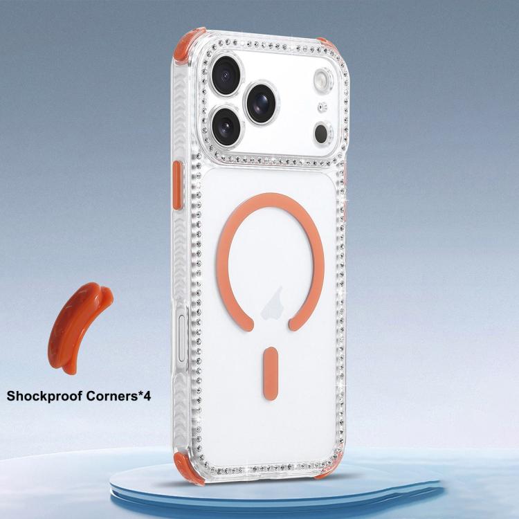 For iPhone 17 Dream Diamond 2 in 1 Shockproof Magnetic Phone Case