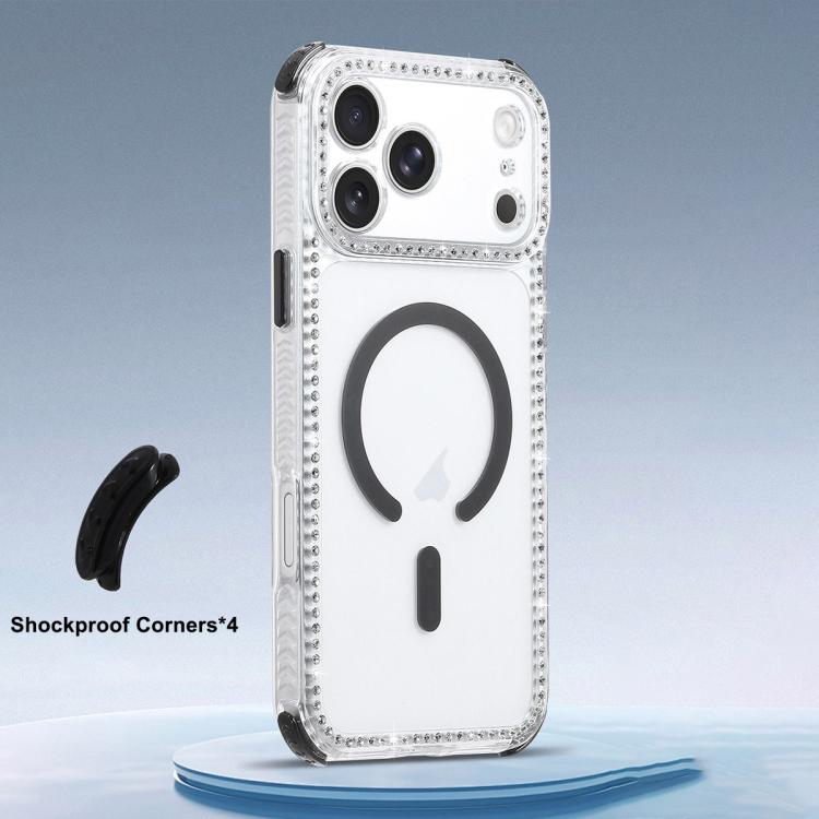 For iPhone 17 Dream Diamond 2 in 1 Shockproof Magnetic Phone Case