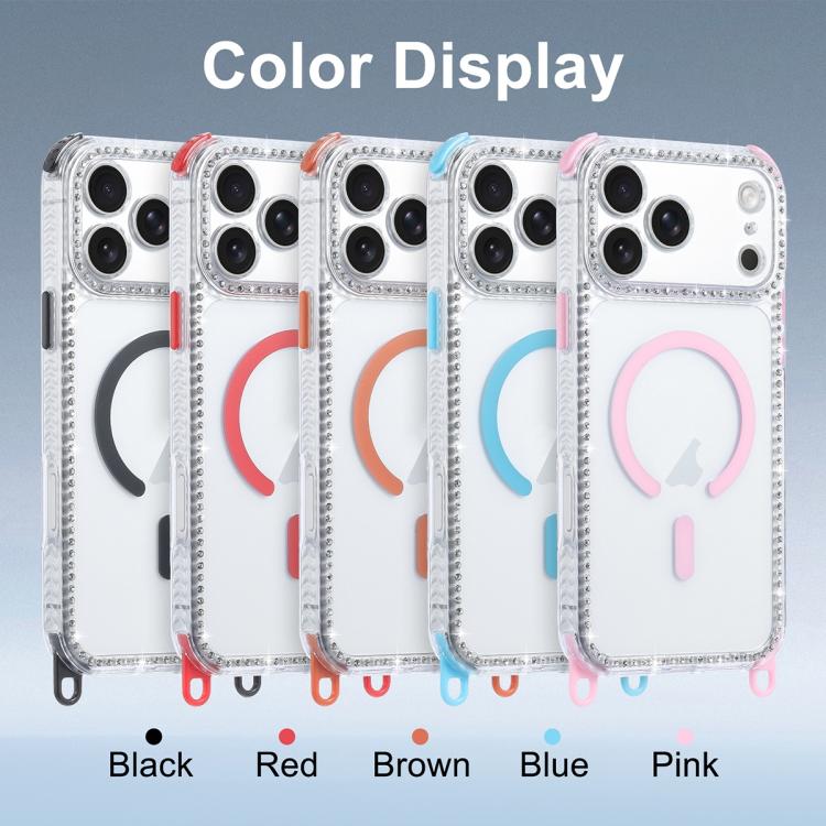 For iPhone 17 Dream Diamond 2 in 1 Shockproof Magnetic Phone Case