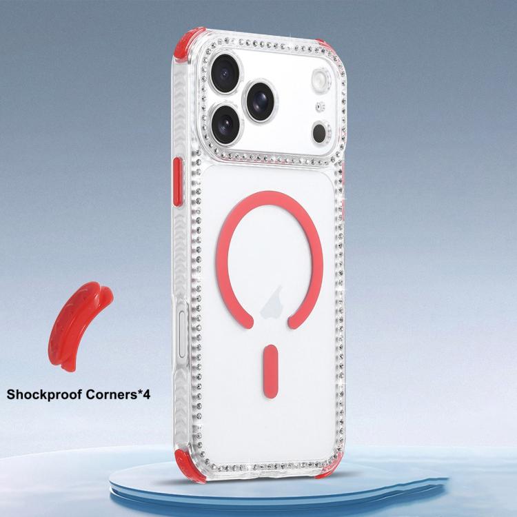 For iPhone 17 Dream Diamond 2 in 1 Shockproof Magnetic Phone Case