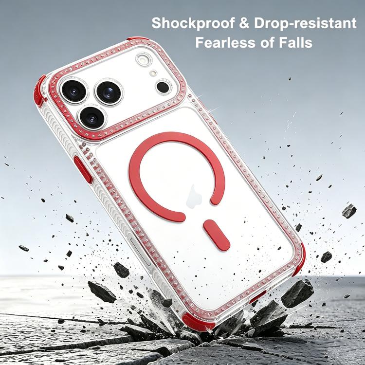 For iPhone 17 Dream Diamond 2 in 1 Shockproof Magnetic Phone Case
