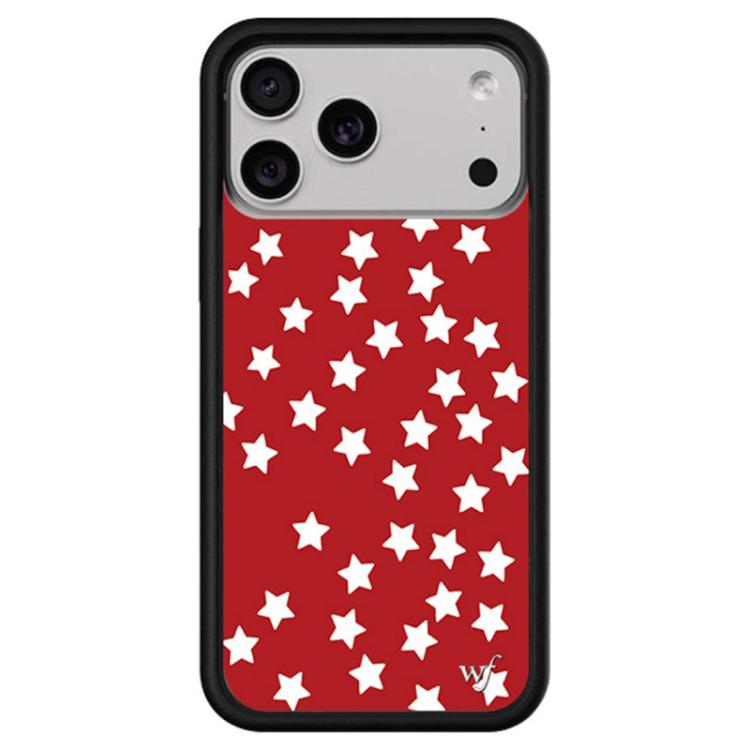 For iPhone 17 Pro Max WildFlow Red Star Series Pattern Phone Case