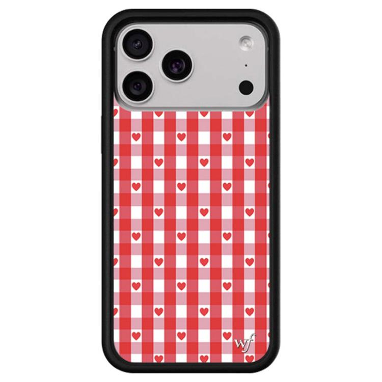 For iPhone 17 Pro WildFlow Red Star Series Pattern Phone Case