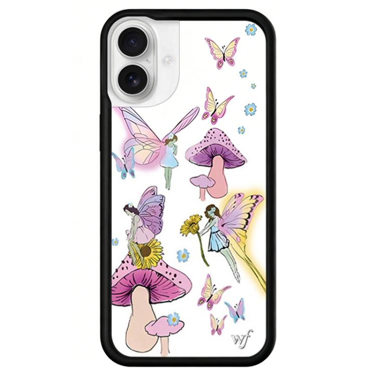 For iPhone 16 Plus WildFlow Red Star Series Pattern Phone Case