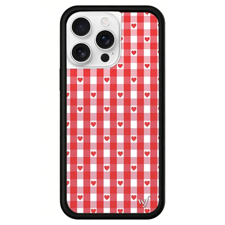 For iPhone 15 Pro WildFlow Red Star Series Pattern Phone Case