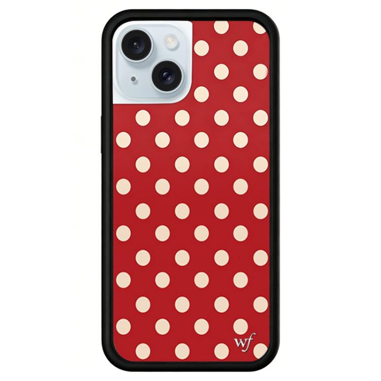 For iPhone 15 Plus WildFlow Red Star Series Pattern Phone Case