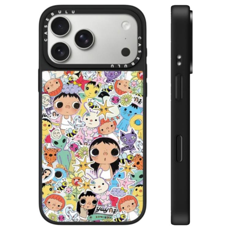 For iPhone 17 Pro Max YUY Series Pattern Camera Control Button Mirror Phone Case