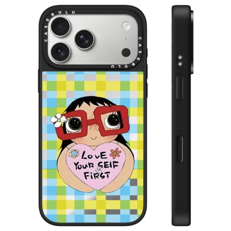 For iPhone 17 Pro Max YUY Series Pattern Camera Control Button Mirror Phone Case