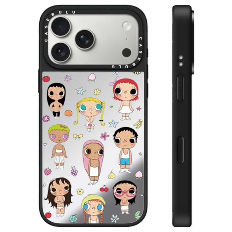 For iPhone 17 Pro YUY Series Pattern Camera Control Button Mirror Phone Case