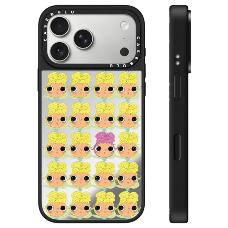 For iPhone 17 Pro YUY Series Pattern Camera Control Button Mirror Phone Case