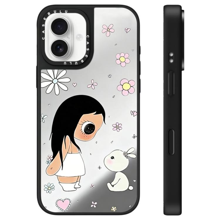 For iPhone 17 YUY Series Pattern Camera Control Button Mirror Phone Case