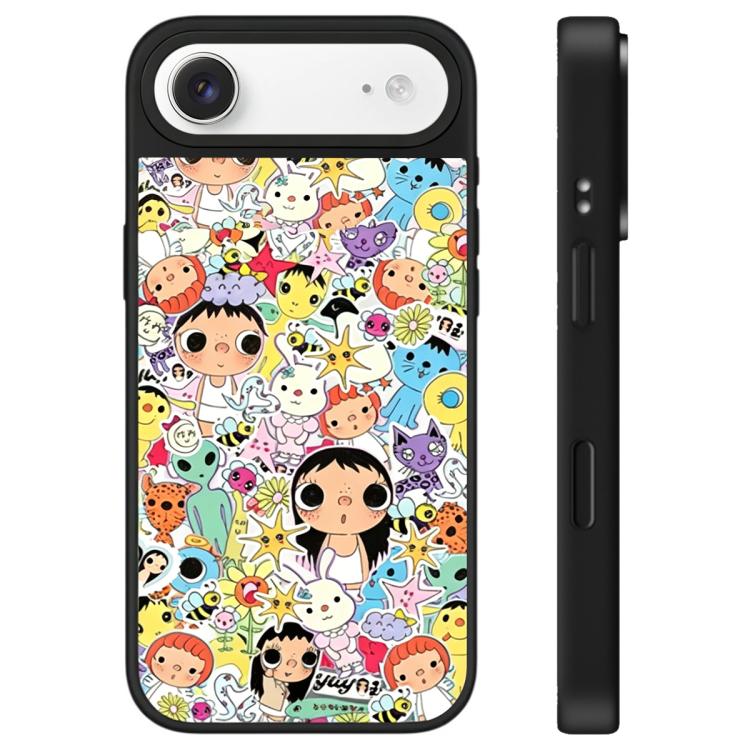 For iPhone Air YUY Series Pattern Camera Control Button Mirror Phone Case
