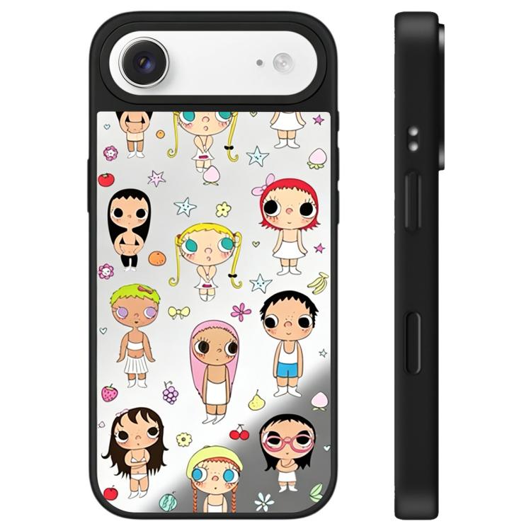 For iPhone Air YUY Series Pattern Camera Control Button Mirror Phone Case