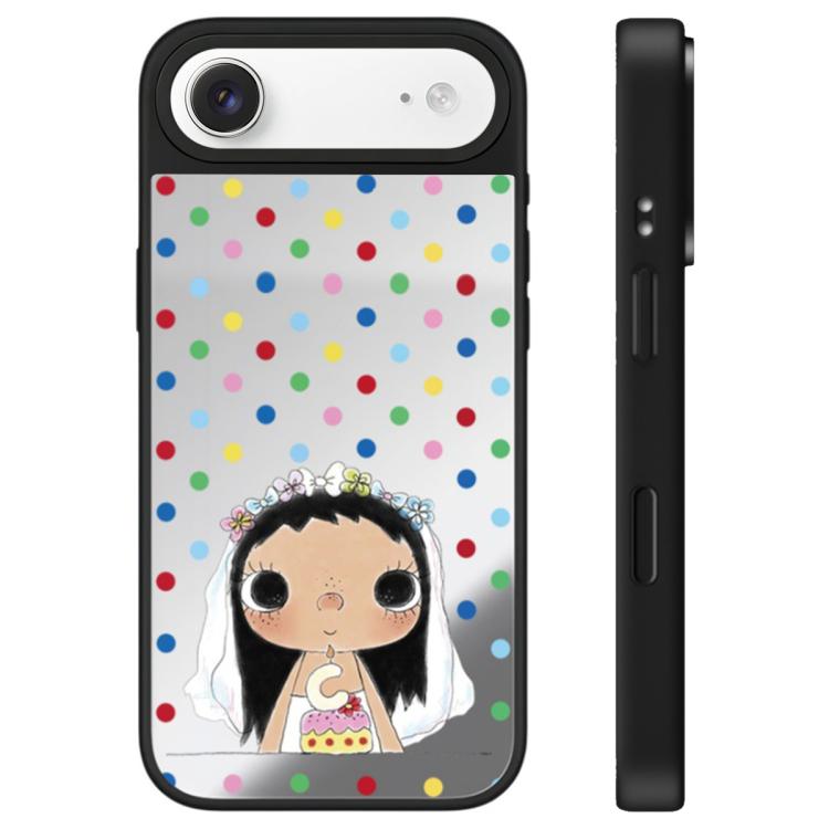 For iPhone Air YUY Series Pattern Camera Control Button Mirror Phone Case