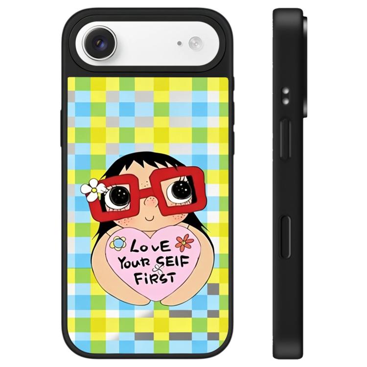For iPhone Air YUY Series Pattern Camera Control Button Mirror Phone Case