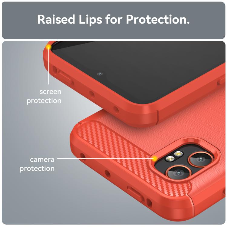 For Galaxy XCover7 Pro WANLONFENG Brushed Texture Shockproof TPU Phone Case with Screen Film