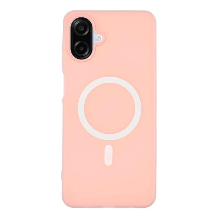 For Galaxy A06 4G WANLONFENG Macarons Matte Magnetic Phone Case with 2pcs Screen Films
