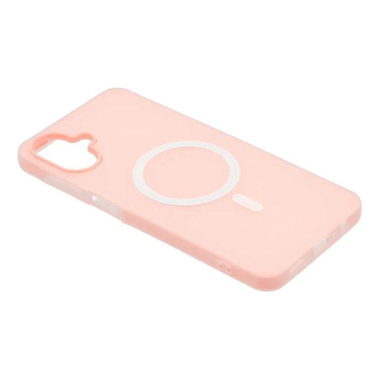 For Galaxy A06 4G WANLONFENG Macarons Matte Magnetic Phone Case with 2pcs Screen Films