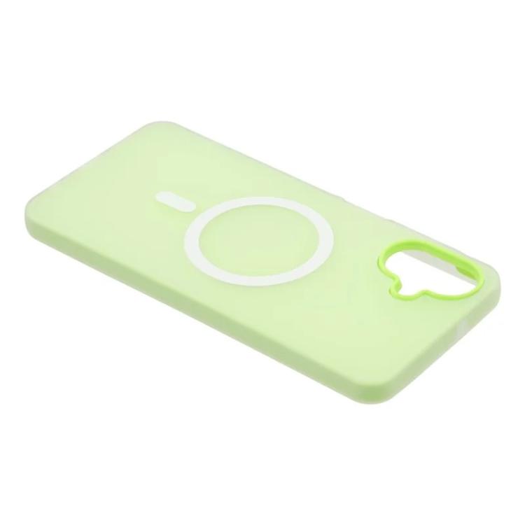 For Galaxy A06 4G WANLONFENG Macarons Matte Magnetic Phone Case with 2pcs Screen Films