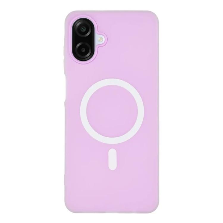 For Galaxy A06 4G WANLONFENG Macarons Matte Magnetic Phone Case with 2pcs Screen Films