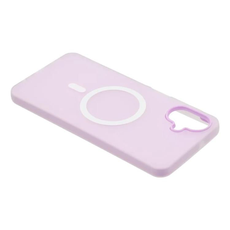 For Galaxy A06 4G WANLONFENG Macarons Matte Magnetic Phone Case with 2pcs Screen Films