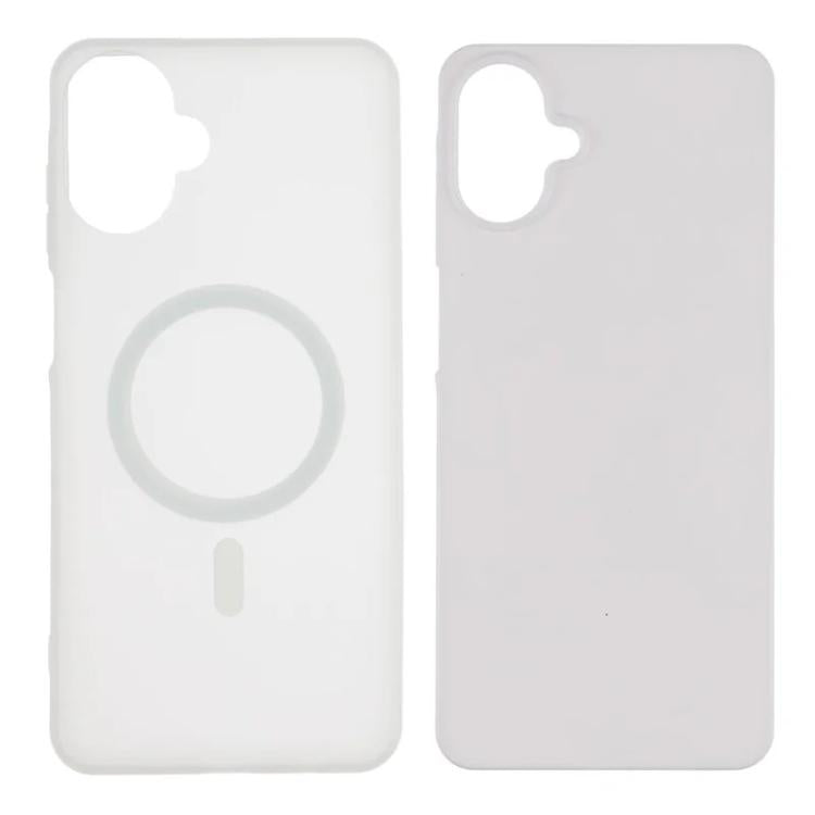 For Galaxy A07 4G WANLONFENG Macarons Matte Magnetic Phone Case with 2pcs Screen Films