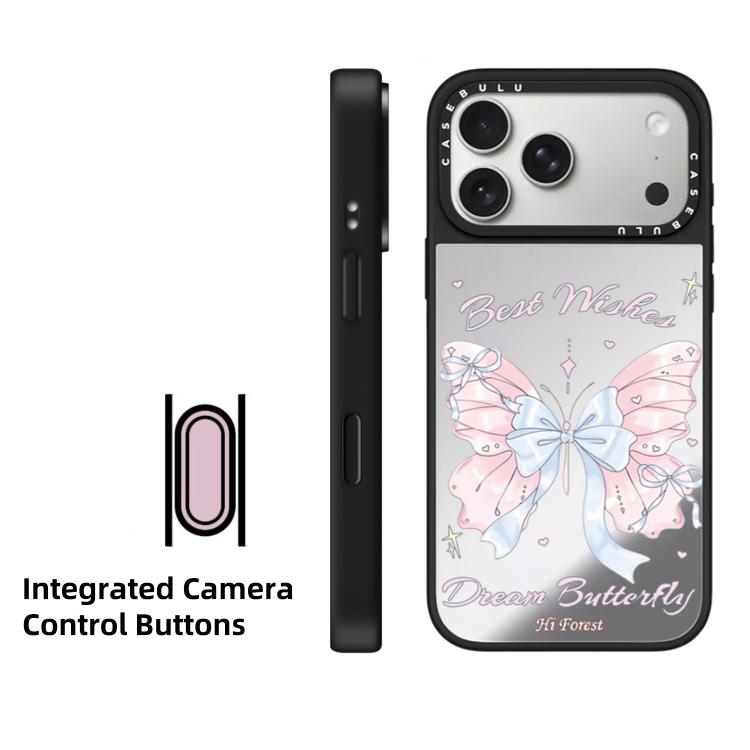 For iPhone 17 Hi Forest Series Camera Control Button Mirror Phone Case